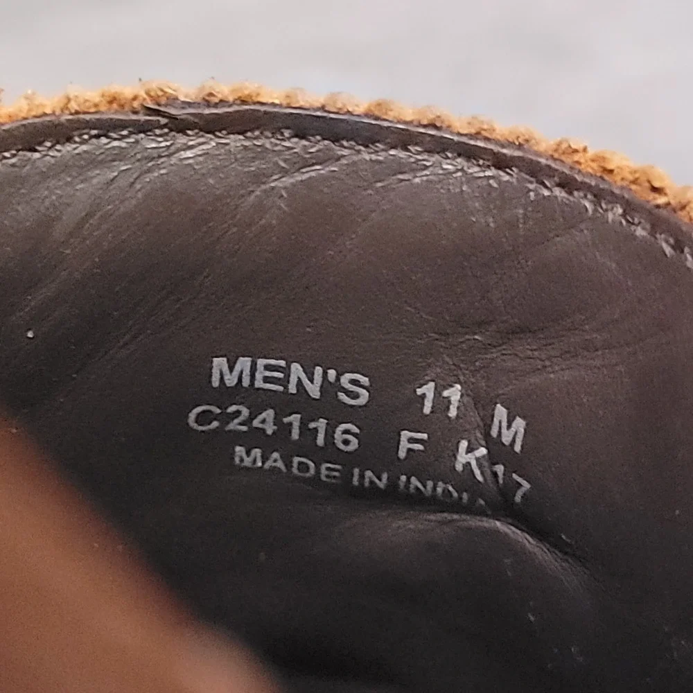 Cole Haan C24116 Wingtip Oxford Mens 11 M British Tan Leather Brogue Dress Shoes